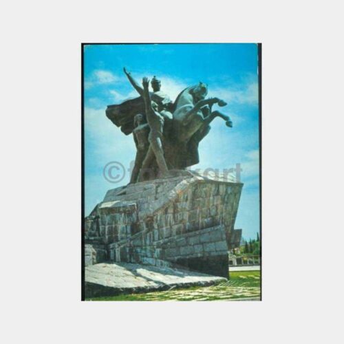 1970 Antalya Atatürk Heykeli Görünüş Kartpostal
