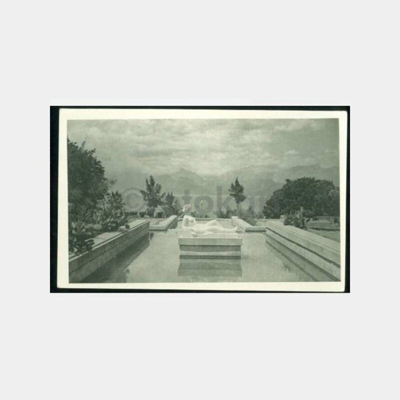 1929 Antalya Park Havuz Heykeli Fotokart