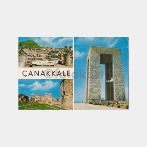 1970 Çanakkale 3 Görünüş Doğan Kardeş Kartpostal