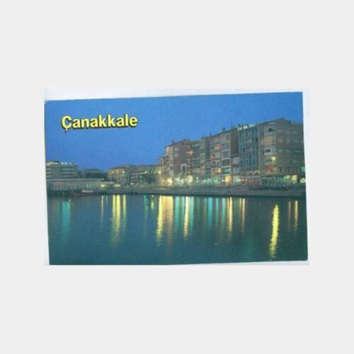 Çanakkale Sahil Gece Görünüş Kartpostal