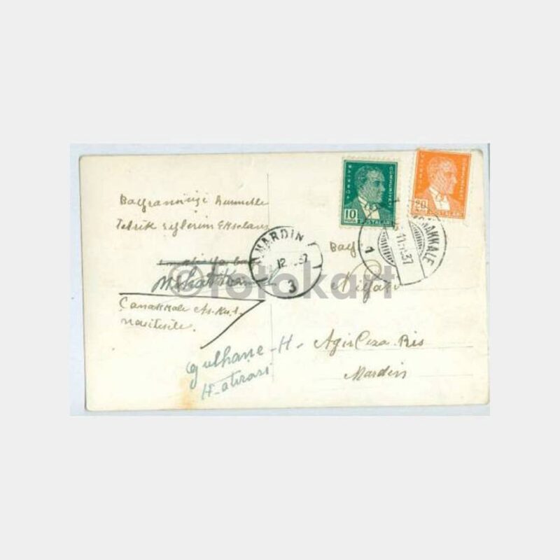 1937 Çanakkale Foto Niyazi Tören Görünüş Fotoğraf - Görsel 2