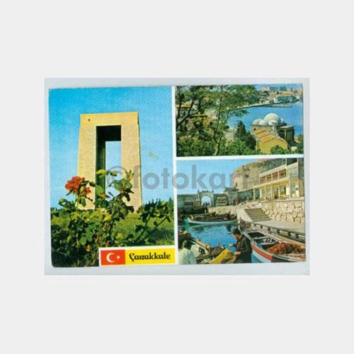 1970 Çanakkale 3 Görünüş Kartpostal