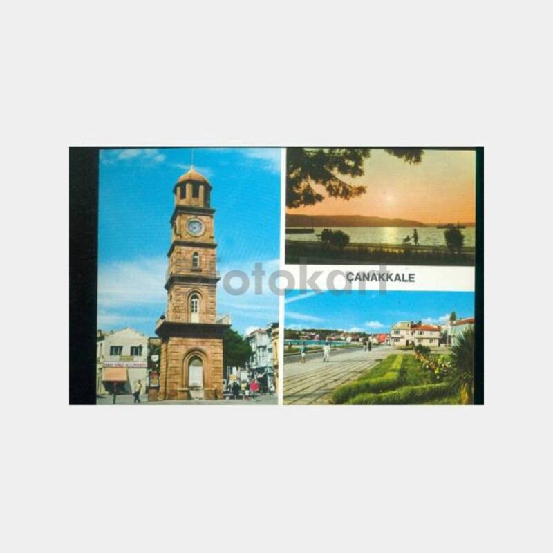 1973 Çanakkale Saat Kulesi Görünüş Kartpostal