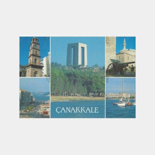 1980 Çanakkale Değişik Görünüş Kartpostal