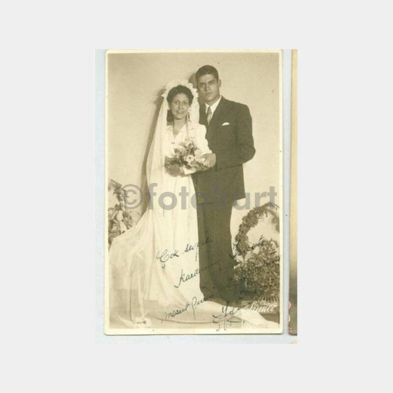 1940 Foto Sümer Gelin Damat Fotoğraf