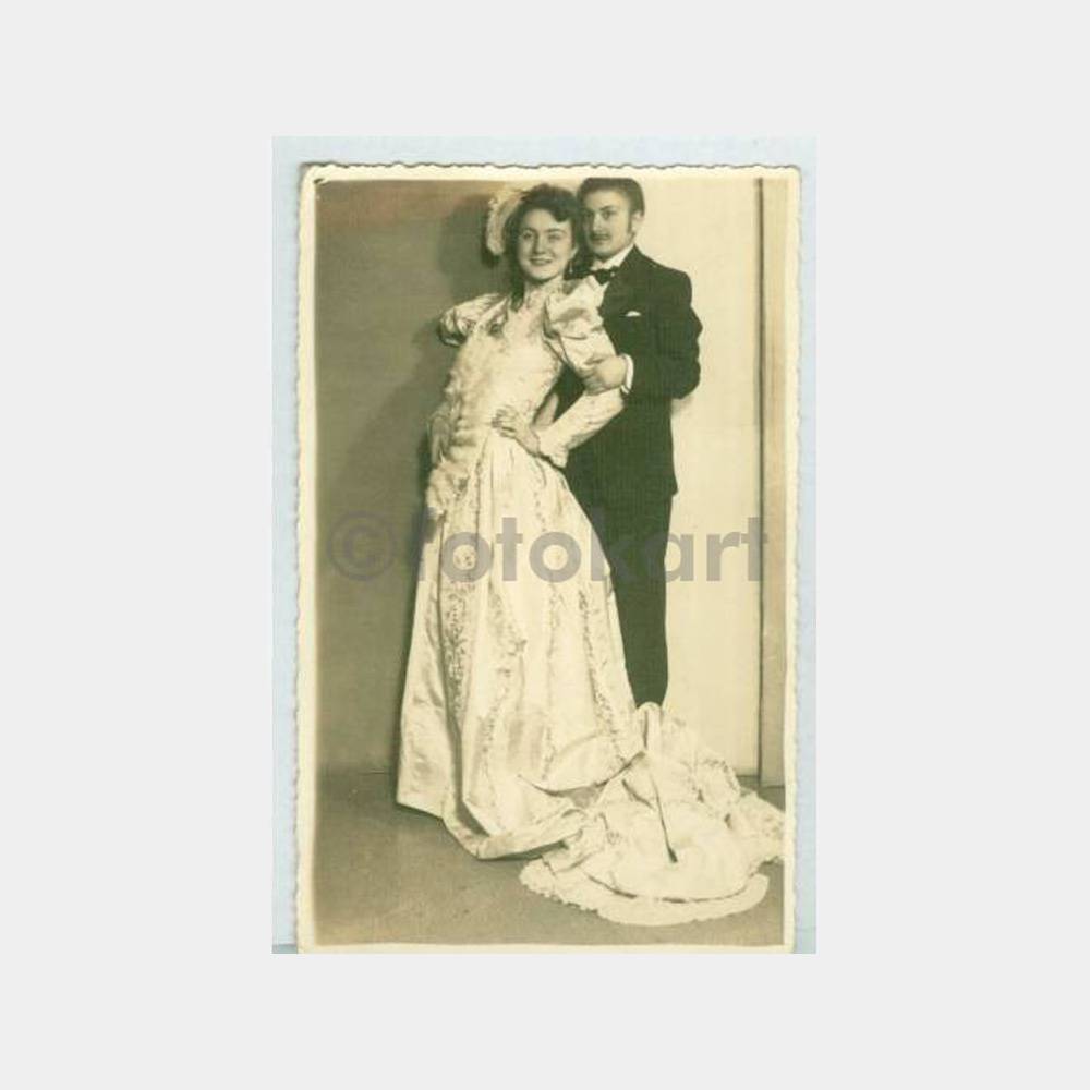1930 Gelin Damat Konulu Stüdyo Fotoğraf
