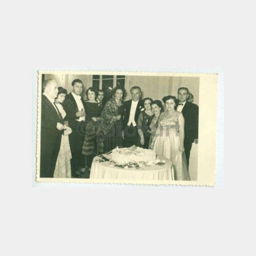 1955 Ünlü Kişi Nikah Töreni Gelin Damat Fotoğraf