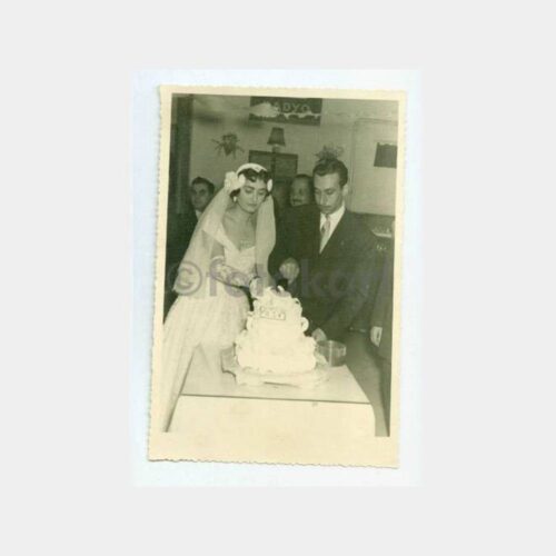 1940 Foto Alev Beyoğlu Gelin Damat Fotoğraf