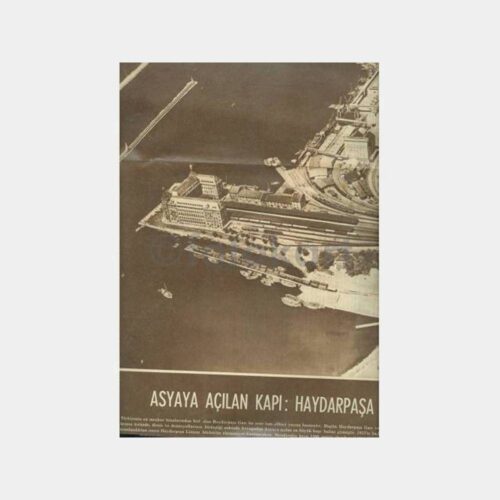 1959 Haydarpaşa Garı Dergi Posteri Resim