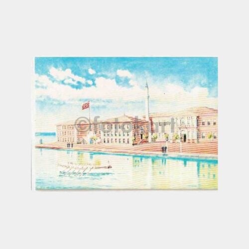 Heybeliada Deniz Harp Okulu Tablo Kartpostal