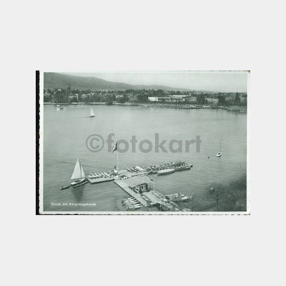 1948 İsviçre Zürih - Heybeliada Damgalı Kartpostal