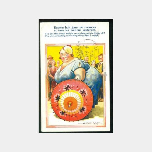 1936 Kadıköy Moda Cad. Adresli Fantezi Kartpostal