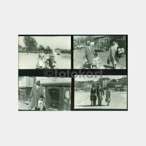 1960 Kadıköy Meydanı Görünüş 7 Adet Albüm Fotoğraf