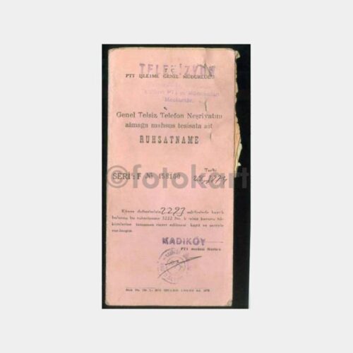 1974 Kadıköy Televizyon Ruhsat Makbuzlar