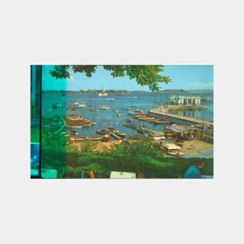 1970 Kadıköy Moda İskelesi Görünüş Kartpostal