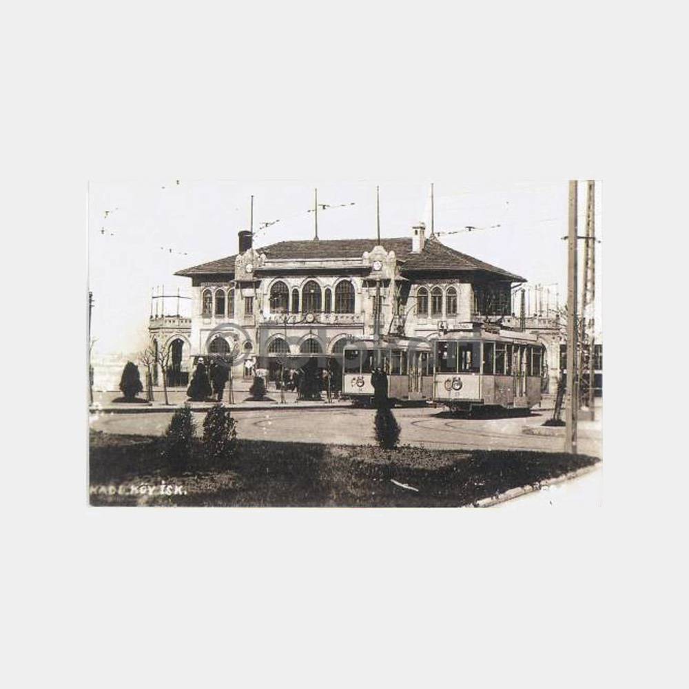 Kadıköy İskelesi Reprodüksiyon Yeni Baskı Kart