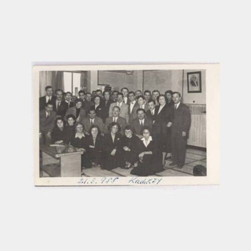 1955 Kadıköy Banka Daire Personeli Grup Fotoğraf