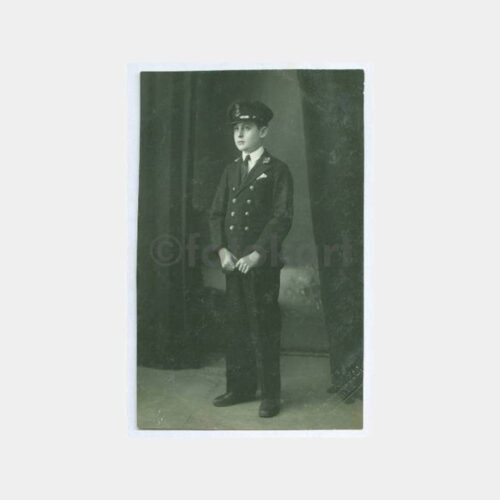 1929 Kadıköy Foto Luxe Denizci Öğrenci Fotoğraf