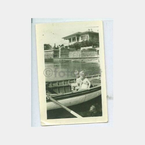 1952 Kadıköy Sandalda Çocuklar Fotoğraf
