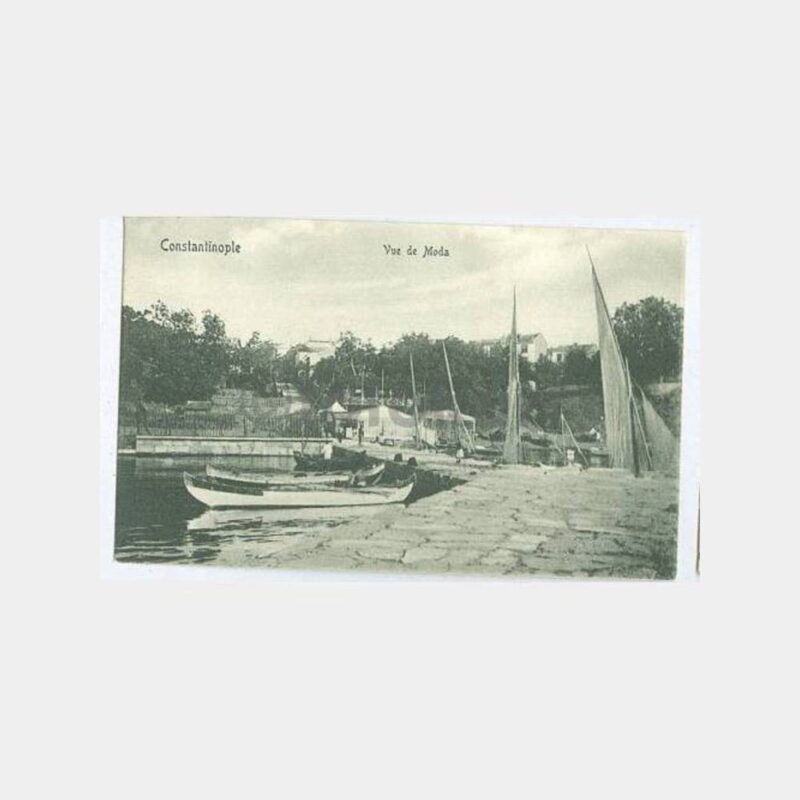 1910 Kadıköy Moda İskelesi Görünüş Kartpostal