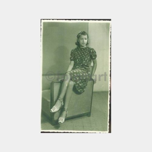 1940 Kadıköy Foto Venüs Genç Kız Fotoğraf