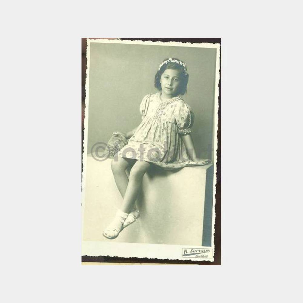 1930 Kadıköy Foto Servanis Kız Çocuk Fotoğraf