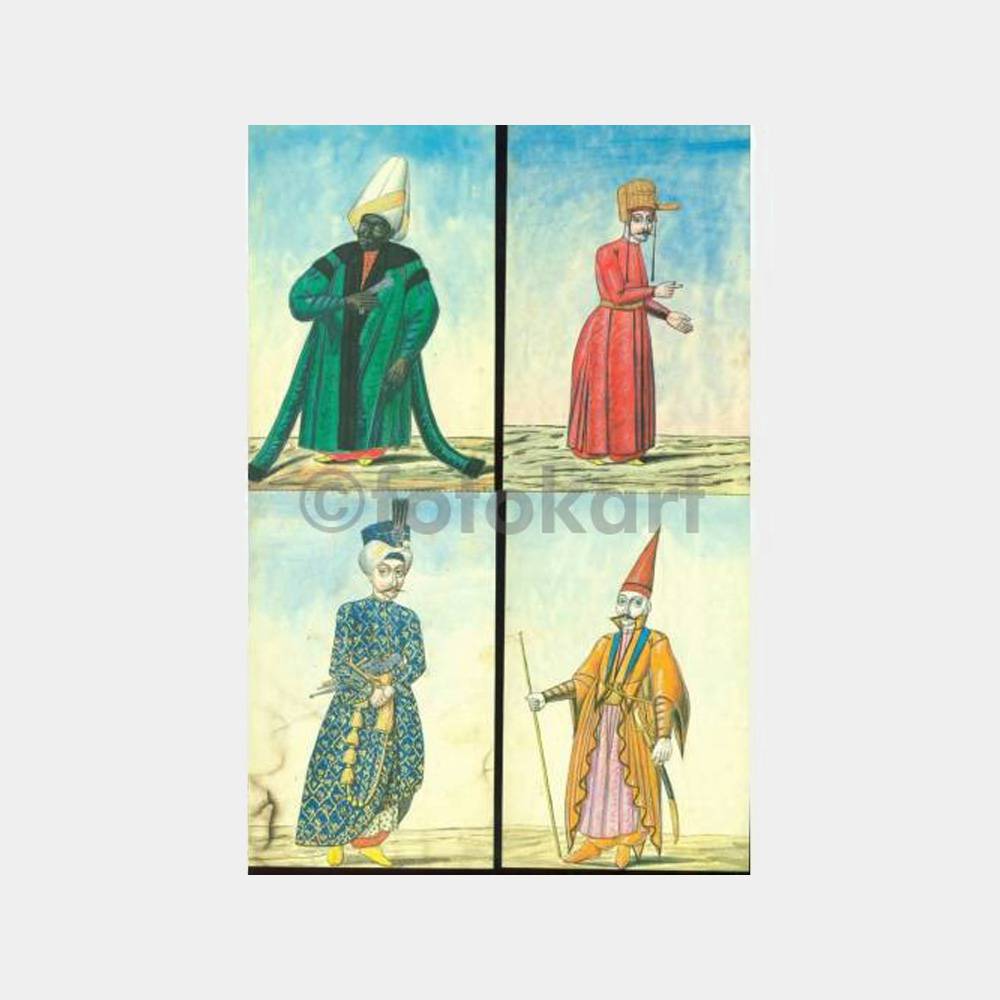 Osmanlı Kostümleri Kartpostal Serisi (11 Adet)