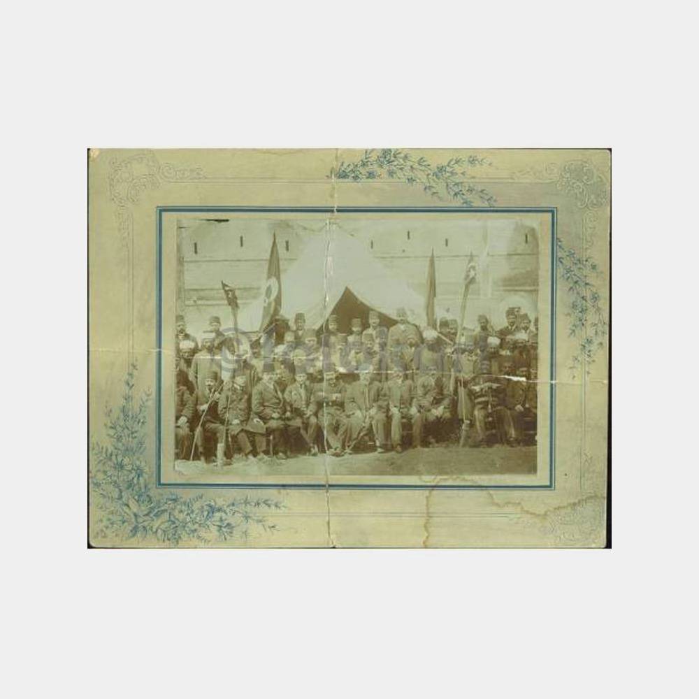 1910 Bosna Osmanlı Grup Görünüş Tarihi Fotoğraf