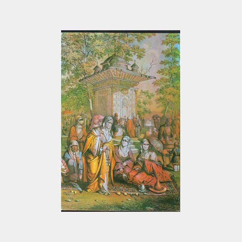 Eski Osmanlı Küçüksu Mesiresi Tablo Kartpostal