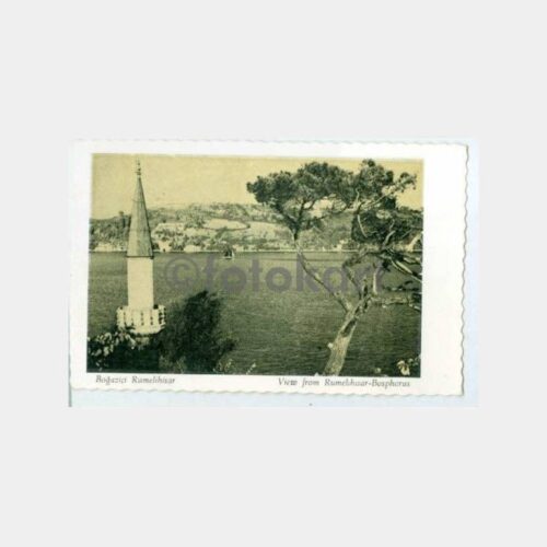 1940 Rumelihisarı'ndan Boğaziçi Görünüş Kartpostal