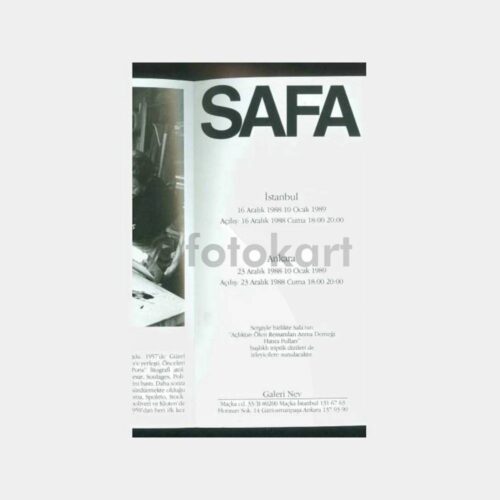 1988 Ressam Safa Sergi Davetiyesi