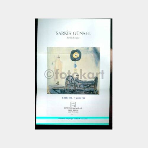 1988 Ressam Sarkis Günsel Sergi Davetiyesi