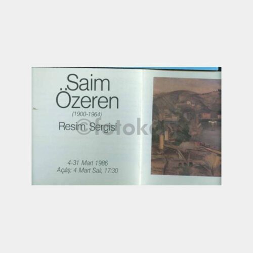 1986 Ressam Saim Özeren Vakko Sergi Davetiyesi