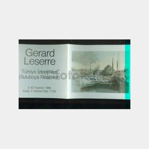 1986 Ressam Gerard Leserre Vakko Sergi Kataloğu