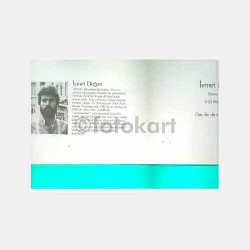 1985 Ressam İsmet Doğan Sergi Davetiyesi