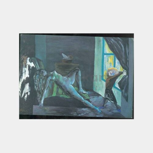 1991 Ressam Bedri Baykam Sergi Açılış Kartı