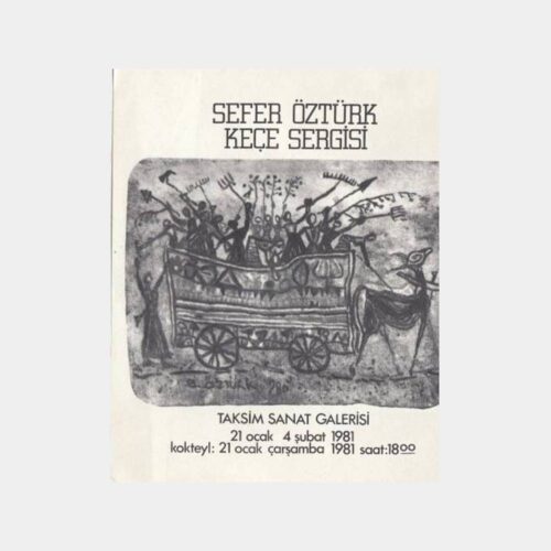 1981 Ressam Sefer Öztürk Sergi Davetiyesi