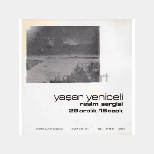 1981 Ressam Yaşar Yeniceli Sergi Davetiyesi