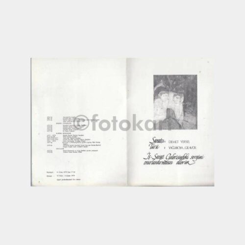 1979 Ressam Demet Yersel Resim Sergi Davetiyesi