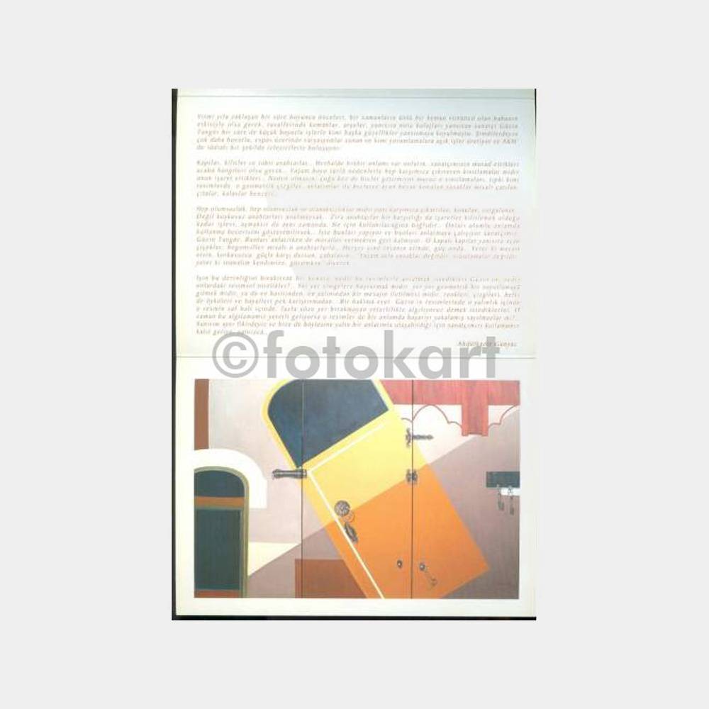 2004 Ressam Güzin Tangör Sergi Davetiyesi - Görsel 2