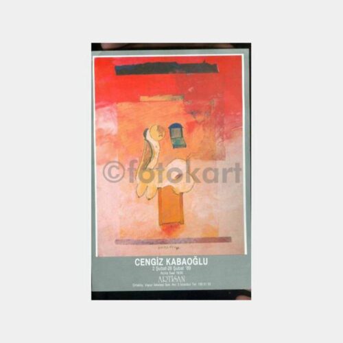 1989 Ressam Cengiz Kabaoğlu Sergi Posteri