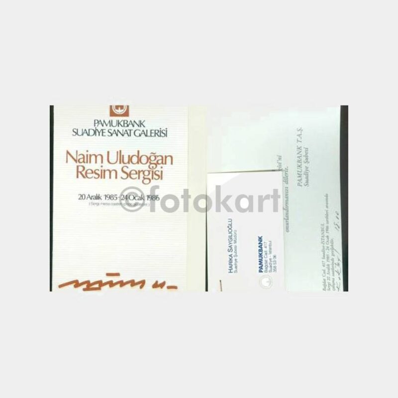 1986 Ressam Naim Uludoğan Sergi Davetiyesi