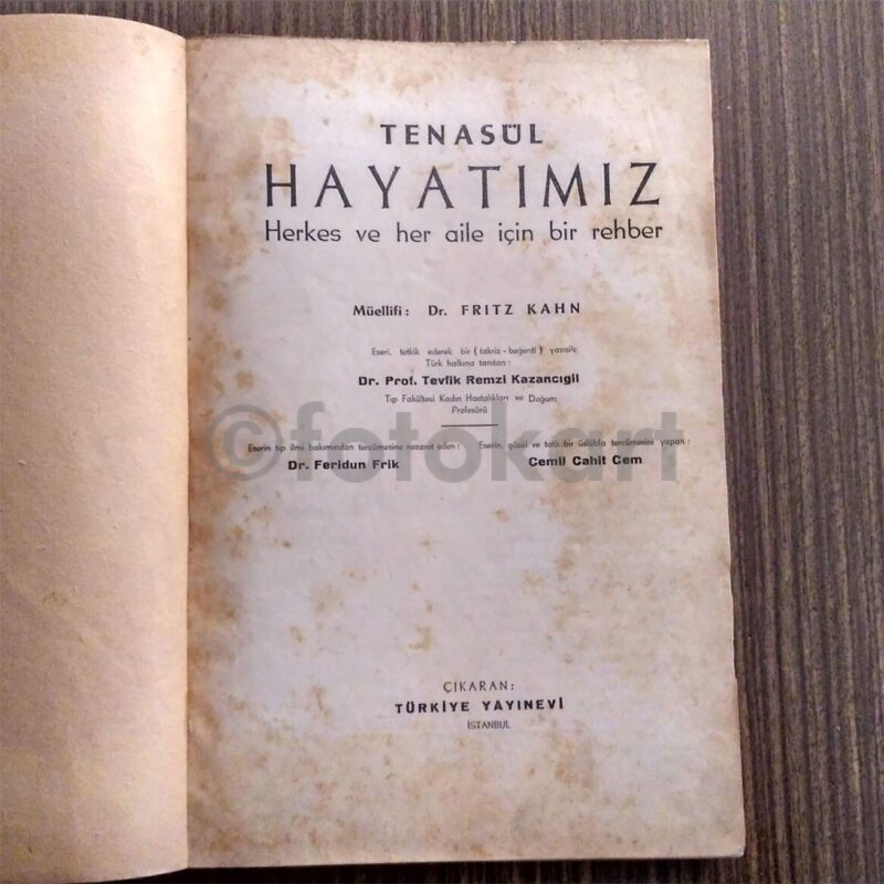 Tenasül Hayatımız - Dr. Fritz Kahn