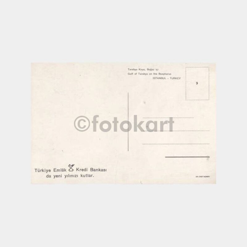 1960 Tarabya Koyu -T. Emlak Bankası- Kartpostal - Görsel 2