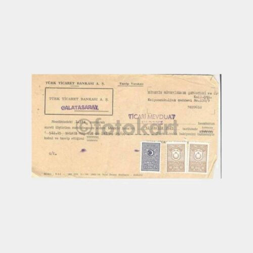1963 Ticaret Bankası Mutabakat Kağıdı