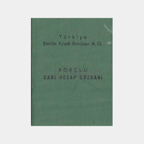 1967 T. Emlak Kredi Bankası Borçlu Hesap Cüzdanı
