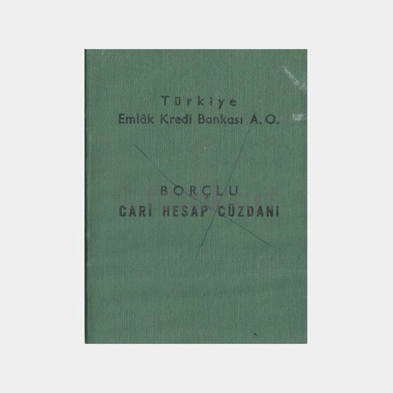 1967 T. Emlak Kredi Bankası Borçlu Hesap Cüzdanı