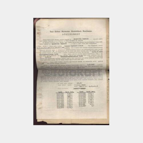 1963 T. Emlak Bankası Borçlanma Sözleşmesi