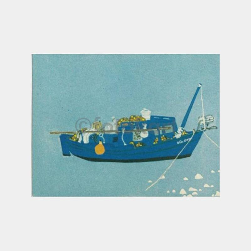 1980 Bodrum Tablo -Mehmet Sönmez- Kartpostal