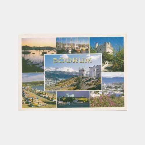 1990 Bodrum Muhtelif Görünüş Kartpostal